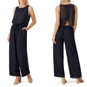 Maison de Papillon Marissa Gold Embellished Jumpsuit Size XS